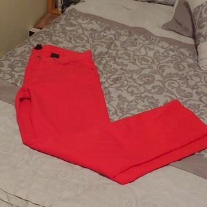 Red mens pants